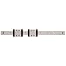 THK Linear Motion Guide Model SRS-WM, Double Block, Caged Ball Miniature, Outer Dimensions: 12mm Height, 30mm Width, 39mm Length, Rail: 18mm Width, 7.5mm Height, 30mm Pitch, 260mm Length, Load Capacity: 751 Pound-Force