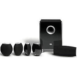 JBL CS480BG Complete 6-Piece Home Theater Speaker System (Black Gloss)