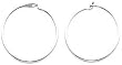 White-gold Endless Hoop Earrings Ear Jewelry New |D