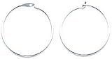 White-gold Endless Hoop Earrings Ear Jewelry New |D