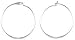 White-gold Endless Hoop Earrings Ear Jewelry New |D