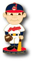Cleveland Indians Bobble Head Pin