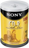 SONY 100CDQ80LS3 Recordable 80 Minute CD-R Media - 100 Pack