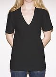 American Apparel Short Sleeve Deep V-Neck Tee