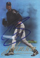 Randy Johnson, Arizona Diamondbacks, 2000 Fleer Showcase Autographed Card