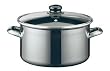 ELO 45816 Black Line Enamel 2-Quart Stock Pot with Glass Lid, Induction Ready