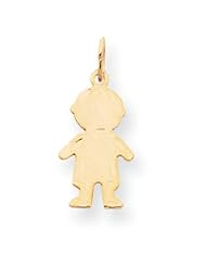 14k Gold Boy Charm