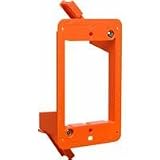 Carlon SC100RR Outlet Box Low Voltage Bracket, Backless, 1 Gang, 3-1/4-Inch Length by 2-1/4-Inch Width, Orange, 12-Pack