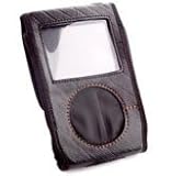 Electronics : Recycled Ipod Case, Tread Protector for iPod Video, Black stitching, Earbud Holder, Waterproof Click Wheel