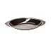 Au Gratin Dish, 8 ounce, oval, stainless steel