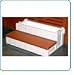 Leisure Accents Spa Storage Step - Redwood/Warm Gray (Redwood/Warm Gray) (14H x 36W x 24D)