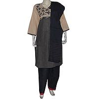 Buy Asian Salwar Kameez Cotton Printed Embroidered Dress Size L (slk375) by ShalinCraft