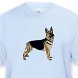 German Shepherd - Light Blue Infant Lap-Shoulder Tee (18M)