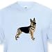 German Shepherd - Light Blue Infant Lap-Shoulder Tee (18M)