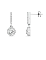0.5 ct Round Diamond Drop Earrings