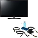 LG 47LE5400 47 inch Class 1080p HD LED LCD TV, with Basic Accessory Kit (2 HDMI Cables, 1 RGB Cable, 1 Audio Cable, Plasma / LCD Clean Kit)