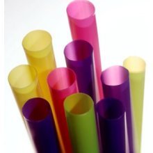 Smoothie Straws - SUPER-WIDE! Bag of 35. Indv. Wrapped! Assorted Flourescent Colors, 1/2