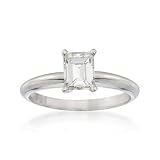.84 Carat Diamond Solitaire Engagement Ring In 14kt White Gold. Size 6