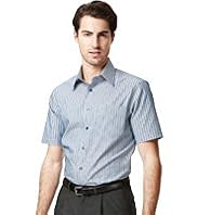 Collezione Pure Cotton Short Sleeve Striped Shirt