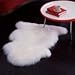 Genuine Bowron Sheepskin Rug Single Pelt Ivory White Fur, Approx. 2ft x 3ft