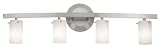 Classical Vanity Light Finish: Matte Chrome, Glass Color: Cobalt