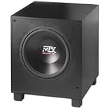 MTX Model SW1212 12in 150W Subwoofer with Passive Radiator, each