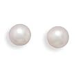 8.5-9mm Freshwater Pearl Stud Earrings with White Gold Posts and Earring Backs