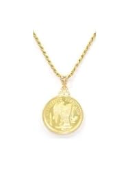 20 Franc/Angel Rooster Gold Filled Coin Bezel Pendant