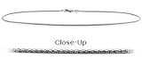 10 K White Gold 10 Inch Snake Style Anklet