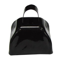 12 Black Cowbells - Football Noisemakers Cheer Aid Sporting Events Fundraisers