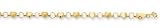 14K Yellow Gold Hearts Anklet - 10