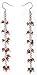 Handmade Earrings In Sterling Silver and Carnelian Gemstone 4.5  (ers160)