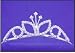 Little Pixie Rhinestone &amp; Silver Tiara 1.5" High