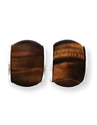 Sterling Silver Tigers Eye Stone Post Earrings QE2880"
