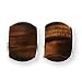 Sterling Silver Tigers Eye Stone Post Earrings