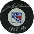 Autographed Mark Messier Hockey Puck - with 