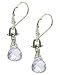 Anatoli Rose de France Amethyst Teardrop Earrings