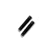 Muji Aluminum Body Fountain Pen Cartridge Refills,2 Black Ink Refills