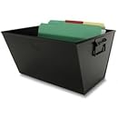 Buddy Products Posting Tub, Letter Size, Steel, 13 x 7.5 x 12.5 Inches, Black (0714-4)