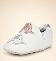 Leather Elephant Slip On Pram Shoes