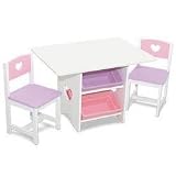Heart Table and Chair Set Pink