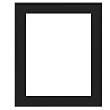 Dennis Daniels Step Molding Frame; 8.5"x11"; Black Ebony Color Finish