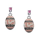 Pink Easter Egg Light Pink Swarovski Post Charm Earrings