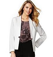 Open Front Notched Jacket