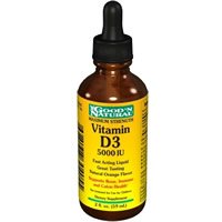 Vitamin D 5000 I.U. D3 - Fast Acting Liquid, 2 oz,(Good'n Natural)