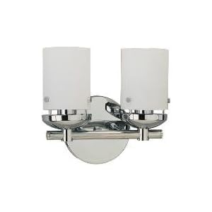 Sea Gull Lighting 40044-05 Bliss Two-Light Vanity, Chrome Finish with Cased Opal Etched... by Sea Gull Lighting