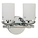 Sea Gull Lighting 40044-05 Bliss Two-Light Vanity, Chrome Finish with Cased Opal Etched Glass