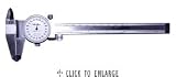 Mitutoyo 505-717, Dial Caliper, 0 - 6 X .001, .200 per Rev., White Face