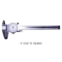 Mitutoyo 505-717, Dial Caliper, 0 - 6 X .001, .200 per Rev., White Face by Mitutoyo