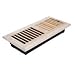 American Metal #RU410RO-R 4x10 Oak Floor Register